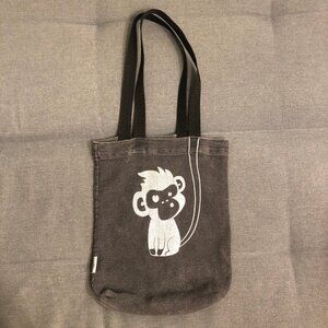 Mini Tote with Monkey Print